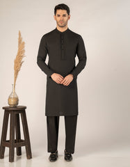BLACK BLENDED SEMI-FORMAL KAMEEZ SHALWAR