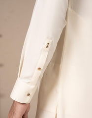 CREAM COTTON KAMEEZ SHALWAR | JJKS-S-47357