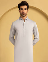 GREY BLENDED CASUAL KAMEEZ SHALWAR