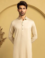BEIGE BLENDED CASUAL KAMEEZ SHALWAR