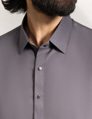 GREY COTTON CASUAL KAMEEZ SHALWAR