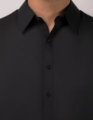 BLACK PLAIN KAMEEZ SHALWAR