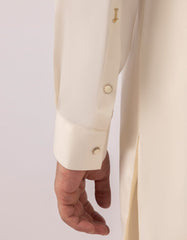 CREAM PLAIN KAMEEZ SHALWAR