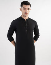BLACK BLENDED KURTA TROUSER