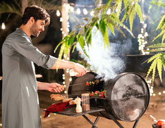 GREY BLENDED SEMI-FORMAL KAMEEZ SHALWAR