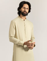 ECRU BLENDED SEMI-FORMAL KAMEEZ SHALWAR