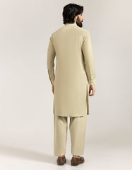 ECRU BLENDED SEMI-FORMAL KAMEEZ SHALWAR
