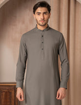 GREY BLENDED CASUAL KAMEEZ SHALWAR