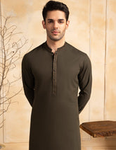 DARK GREEN BLENDED FORMAL KAMEEZ SHALWAR