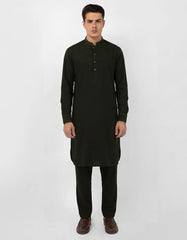 BOTTLE GREEN EXCLUSIVE KAMEEZ SHALWAR