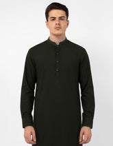 BOTTLE GREEN EXCLUSIVE KAMEEZ SHALWAR