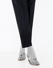 BLACK LAWN EMBROIDERED TROUSER