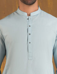 SKY BLUE BLENDED UNSTITCHED KAMEEZ SHALWAR FABRIC