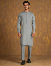 GREY BLENDED UNSTITCHED KAMEEZ SHALWAR FABRIC