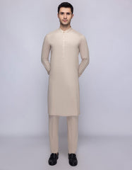 LIGHT BEIGE BLENDED UNSTITCHED KAMEEZ SHALWAR FABRIC | JJMS-3121