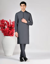 DARK GREY BLENDED UNSTITCHED KAMEEZ SHALWAR FABRIC