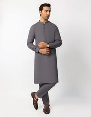 DEEP GREY UNSTITCHED FABRIC
