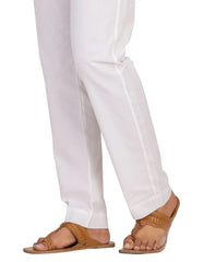 IVORY COTTON MEN TROUSER