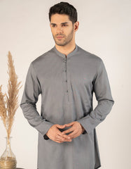 BLUE COTTON CASUAL SHORT KURTA TROUSER