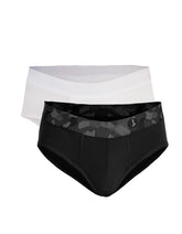 BLACK & WHITE PACK OF 2 COTTON BRIEF