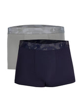GREY & NAVY PACK OF 2 COTTON TRUNK
