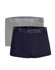 GREY & NAVY PACK OF 2 COTTON TRUNK