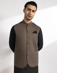 CHESTNUT BROWN SUITING WAISTCOAT