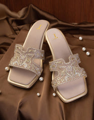 BEIGE SEMI FORMAL CHAPPAL