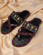 BLACK KOLHAPURI CHAPPAL