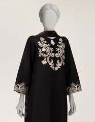 BLACK LAWN EMBROIDERED 3PC STITCHED