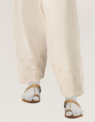 BEIGE LAWN DYED EMBROIDERED SHALWAR