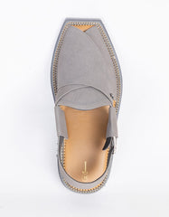 GREY PLAIN PESHAWARI SANDALS