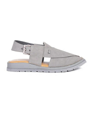 GREY PLAIN PESHAWARI SANDALS