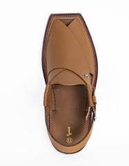 CAMEL BROWN PLAIN TRENDY PESHAWARI SANDALS