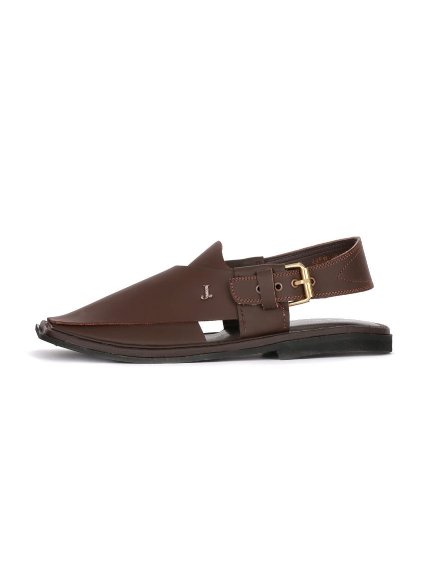 CHOCOLATE BROWN PESHAWARI SANDALS