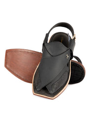 BLACK PESHAWARI SANDALS