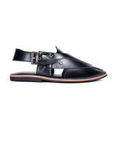 BLACK HIGH CHROME PESHAWARI SANDALS