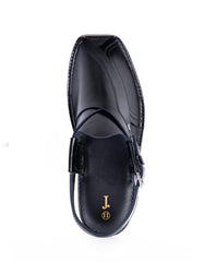 BLACK HIGH CHROME PESHAWARI SANDALS