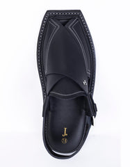 BLACK PLAIN PESHAWARI SANDALS
