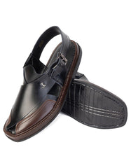 BLACK TRENDY PESHAWARI SANDALS