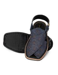 BLUE PESHAWARI SANDALS