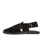 BLACK PLAIN PESHAWARI SANDALS