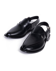 BLACK TRENDY PESHAWARI SANDALS