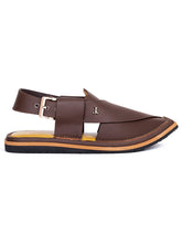 CHOCOLATE BROWN PLAIN PESHAWARI SANDALS