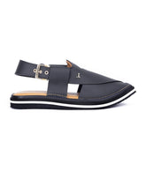 BLACK TRENDY PESHAWARI SANDALS