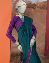 MULTICOLOR HANDWOVEN DYED SAREE | JSR-S-25-502