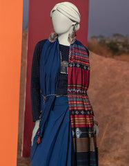 MULTICOLOR HANDWOVEN DYED SAREE | JSR-S-25-503