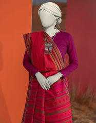 MULTICOLOR HANDWOVEN DYED SAREE | JSR-S-25-504