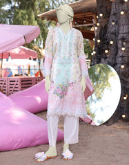 MULTICOLOR LAWN EMBROIDERED KURTI | JJLK-S-JSS-25-348