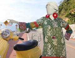 GREEN LAWN PRINTED KURTI | JJLK-S-JSS-25-359